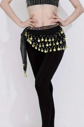 Ceinture de Hanches Noire à Sequins